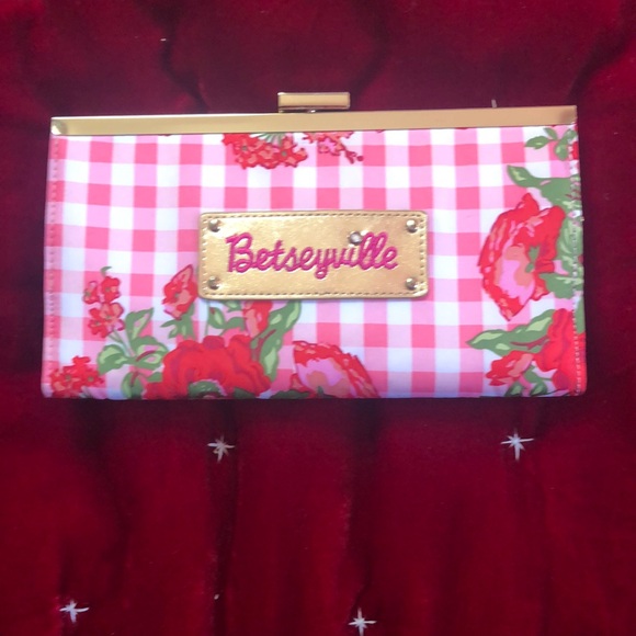 Betsey Johnson Handbags - Betsey Johnson Pink Floral Wallet